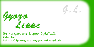 gyozo lippe business card